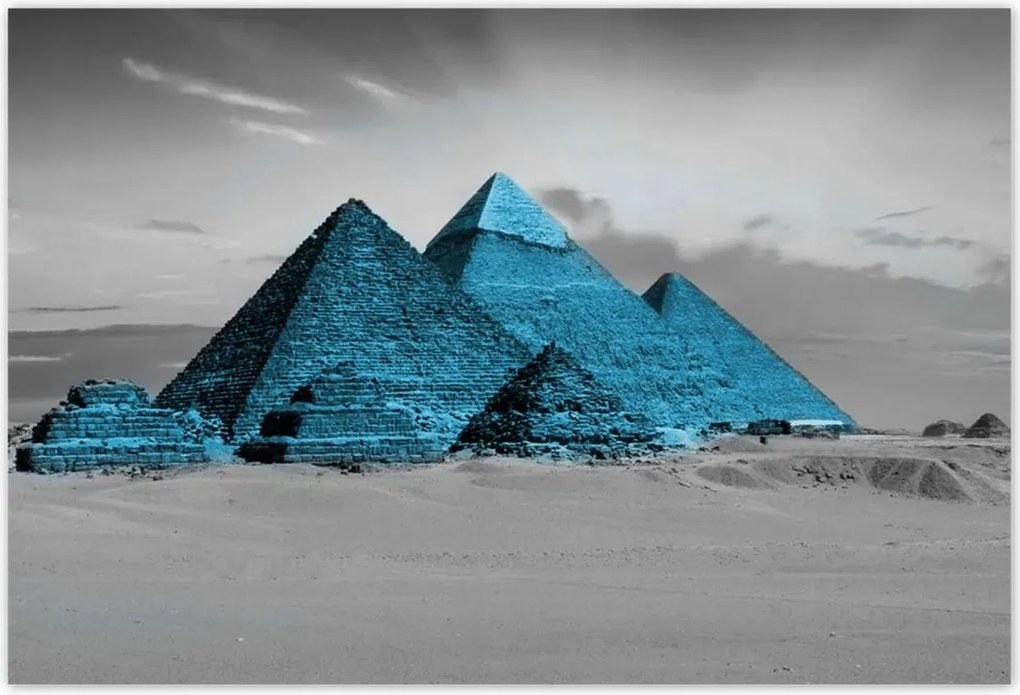 Poszterek 200x135 Kék piramisok