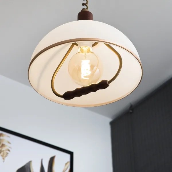 RAMONA kihúzható lámpa 1xE27/60W/230V bézs/sötétbarna