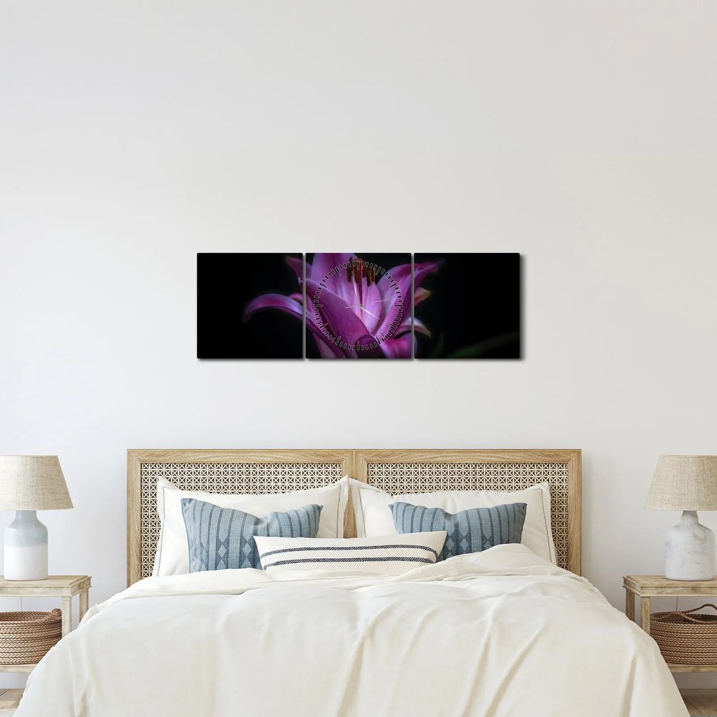 A liliom képe (órával) (90x30 cm)
