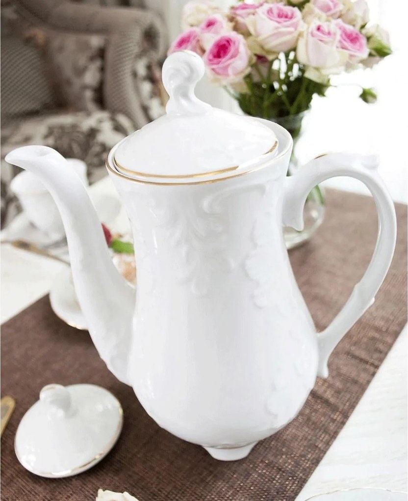 Kávéscsésze 1200 ml Rococo Arany vonal Ćmielów