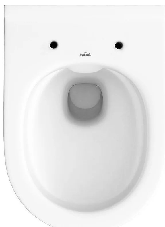 Cersanit City Oval CleaOn, függő WC csésze ülőke nélkül, fehér, K35-025