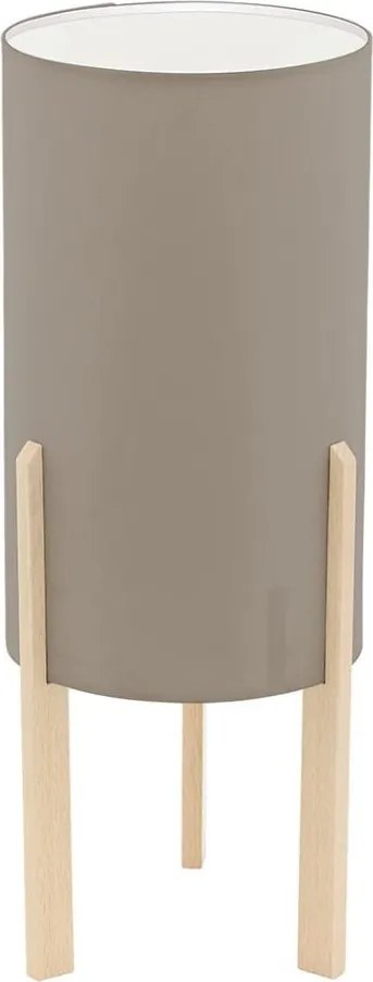 Eglo 97893 - CAMPODINO asztali lámpa, 1xE27/60W/230V, 400 mm magas, taupe