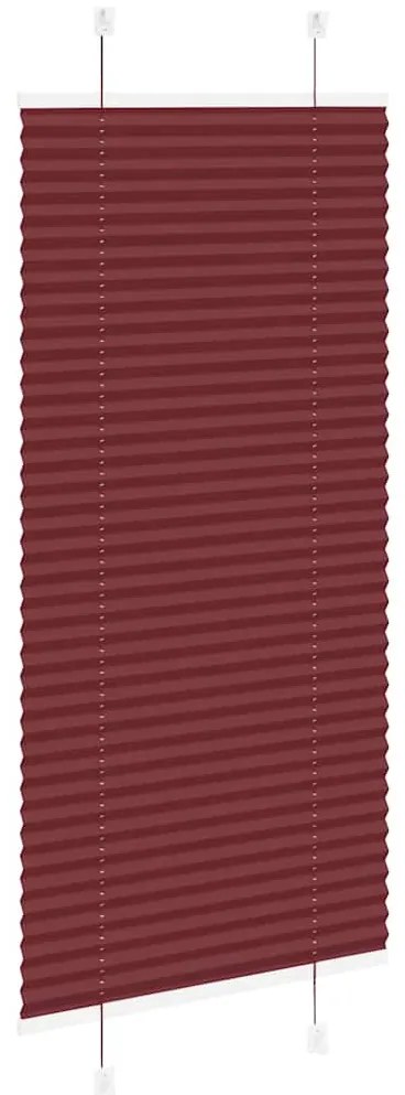pliszírozott redőny Bordeaux piros 60x100 cm Szövetszélesség