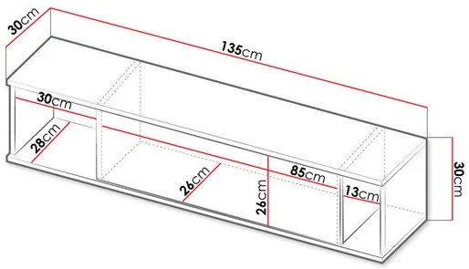 Függesztett szekrény SZ WISZ Moroneza MR06 (fehér)  . 1106313