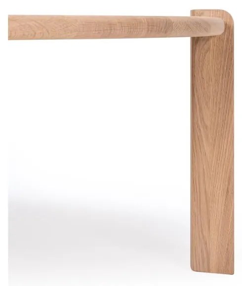 Natúr színű tölgyfa dohányzóasztal 100x180 cm Kulin – Gazzda