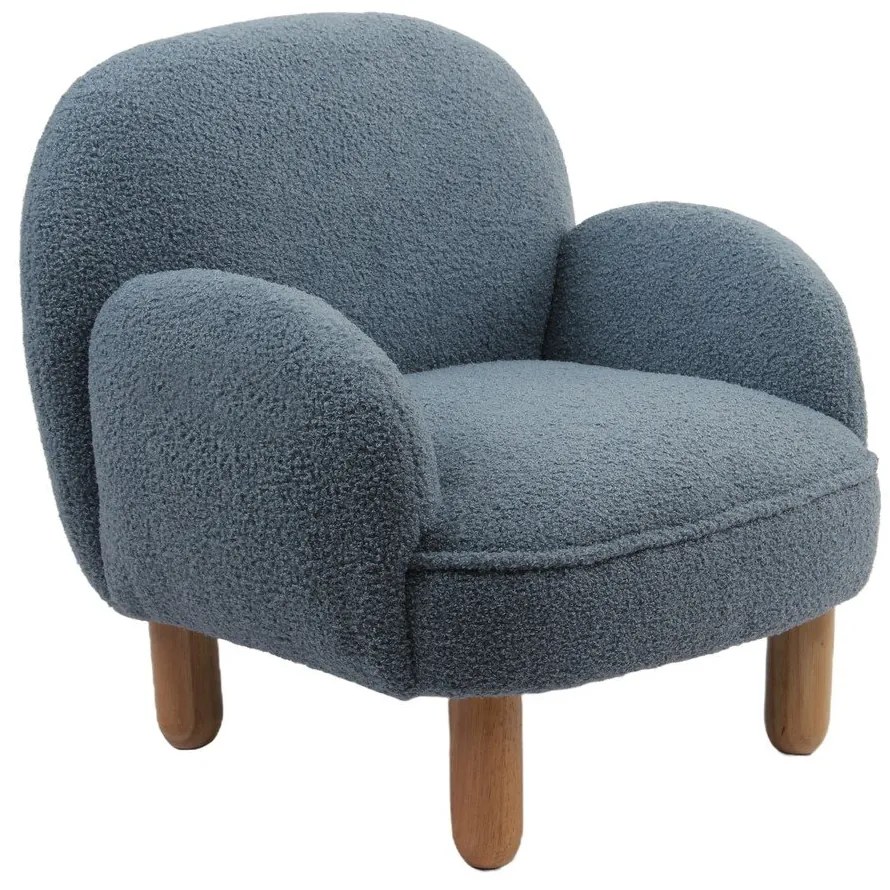 Kék buklé gyerek fotel Rocky – Vipack