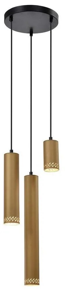 Csillár zsinóron TUBO 3xGU10/25W/230V