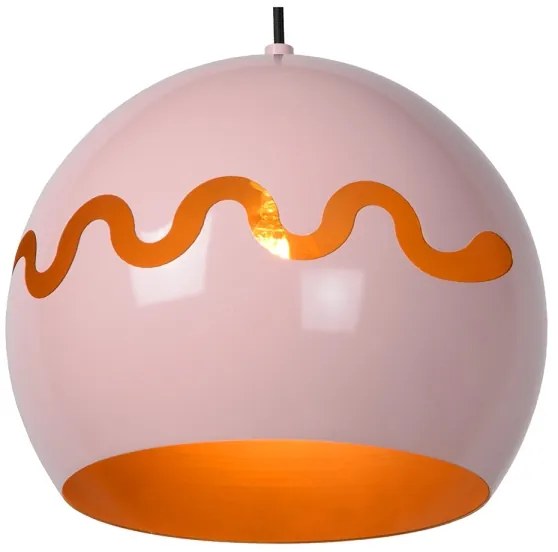 Lucide 30484/28/66 - Csillár zsinóron CORENTIN 1xE27/60W/230V rózsaszín