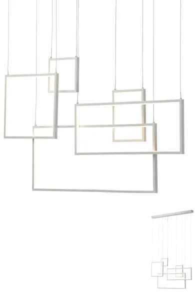 Redo 01-2316 - PLANA LED, dimmelhető, kábelre akasztható függeszték, 80W/230V, fehér