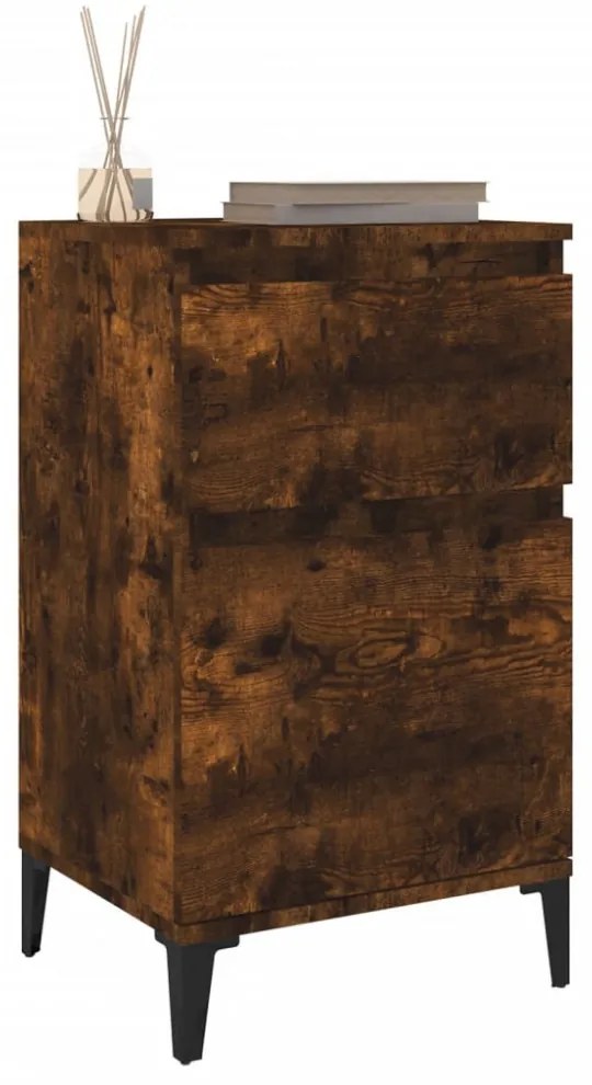 2 db füstös tölgy színű éjjeliszekrény 40 x 35 x 70 cm