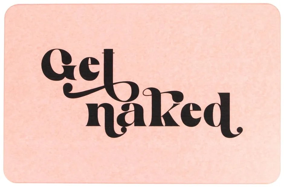 Világos rózsaszín kovaföld fürdőszobai kilépő 39x60 cm Get Naked – Artsy Doormats