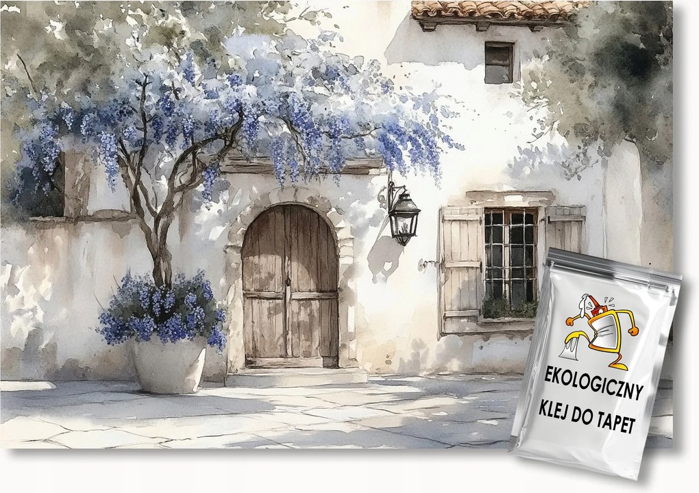 Fotótapéta Flizelina Ház Ajtó Provence Spanyolország Virágok 250x175 ragasztó