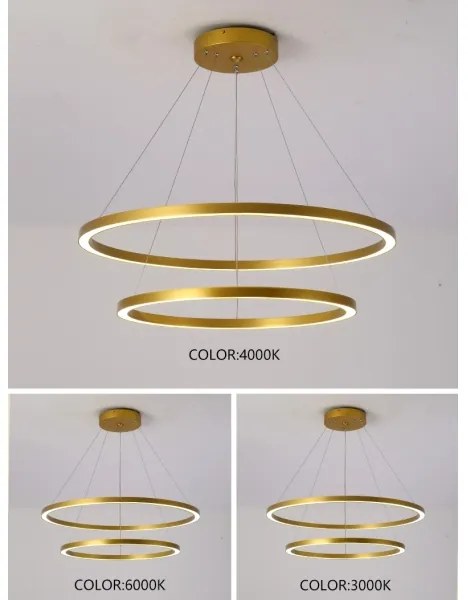 Immax NEO 07159-G80-60 - LED Dimmelhető csillár FINO LED/93W/230V Tuya arany + távirányító