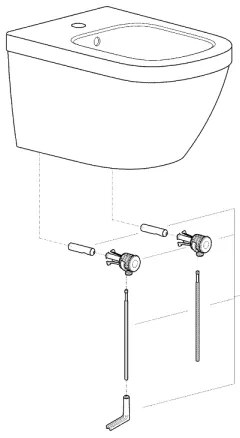GROHE 39208000 - Falra szerelhető bidé EURO CERAMIC 540 × 375 mm kerámia/fehér