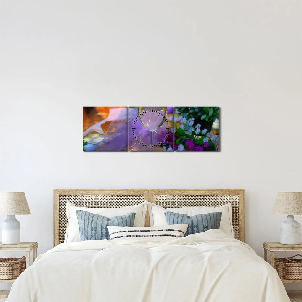Piknik képe (órával) (90x30 cm)