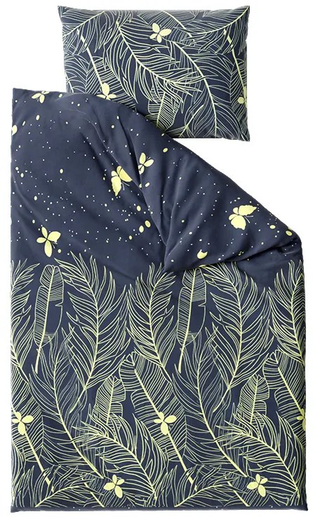 VISATA fekete pamut ágyneműhuzat, 100% pamut Ágyneműhuzat mérete: 70 x 90 cm | 140 x 200 cm