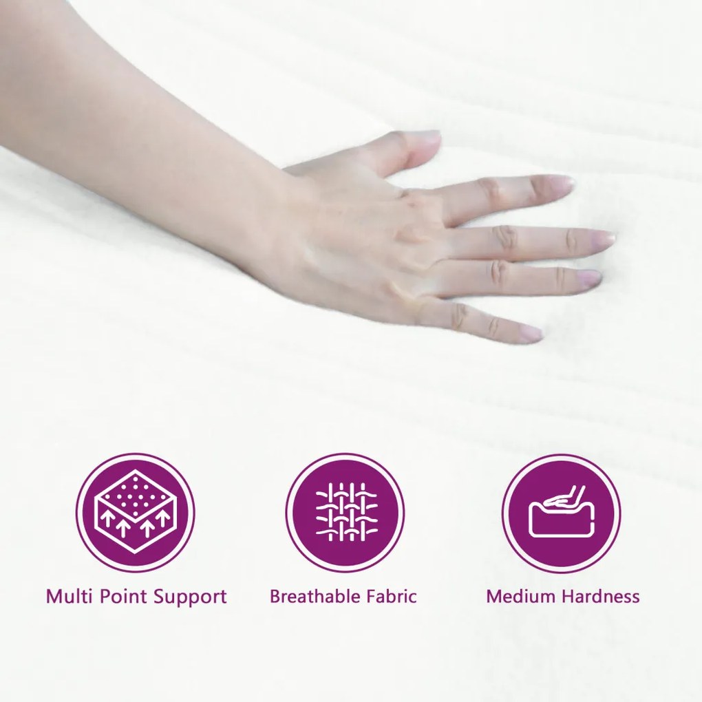 Boxspring Ágy Mattal és LED világítással Rózsaszín 120x200 cm Bársony