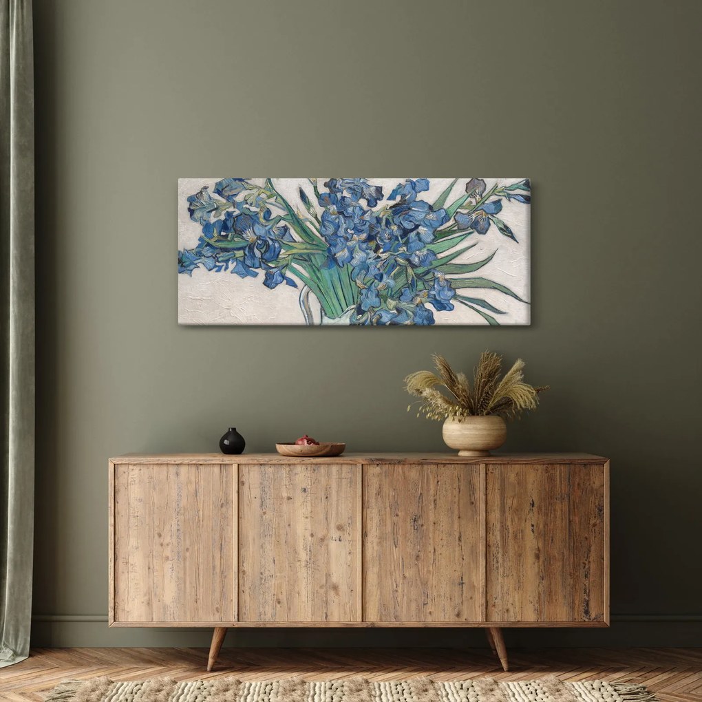 Kép - Vincent van Gogh, Irises, reprodukciók (120x50 cm)