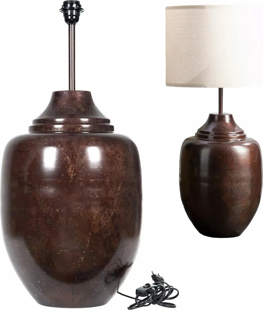 Olvasó Állólámpa 71cm E27 loft álló asztali barna nagy