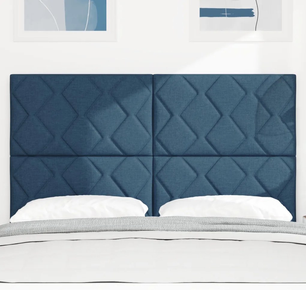 LED Fejtámla Gyémánt Blokk Design Kék 144 cm Szövet