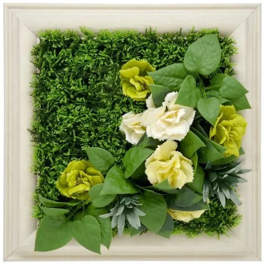 Lizantusz műanyag zöldfal 30x30 cm