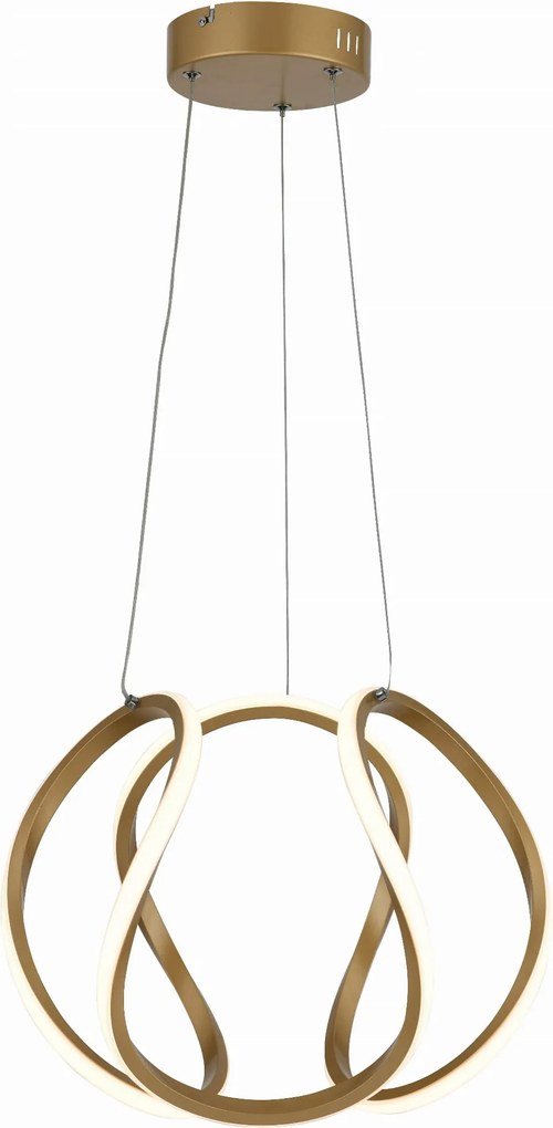 Gömb alakú modern arany Led lámpa Clarence étkezőbe az asztal fölé