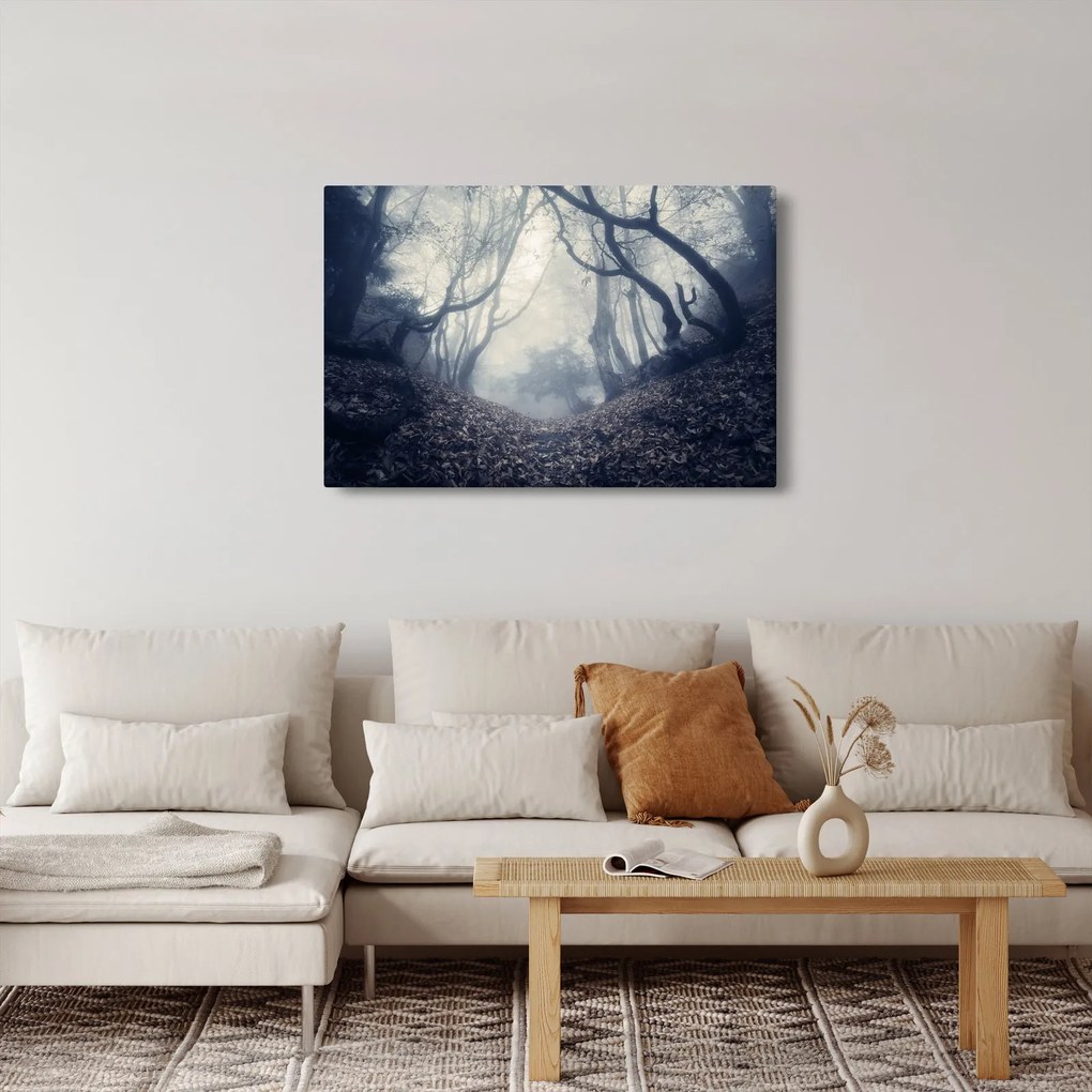 Kép - Erdő a ködben (90x60 cm)