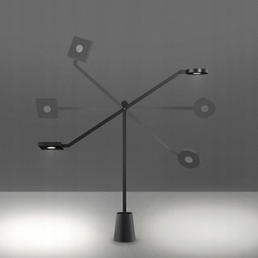 Artemide Equilibrist T Led asztali lámpa, fekete, Jean Nouvel dizájn, 1442010A