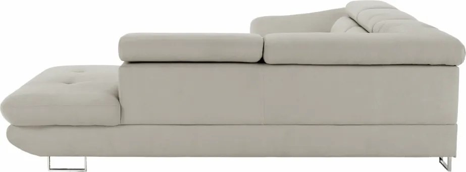 Sarokülőgarnitúra, szürke-bézs taupe, jobbos, FABIA