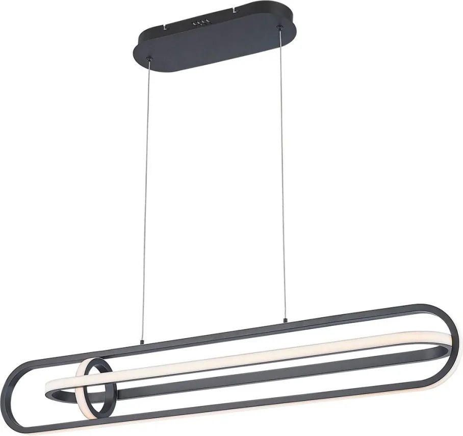 ELSTEAD QN-DEMARK-LP-BK DENMARK Modern Led Függesztett Lámpa Fehér, Matt Fekete LED IP20