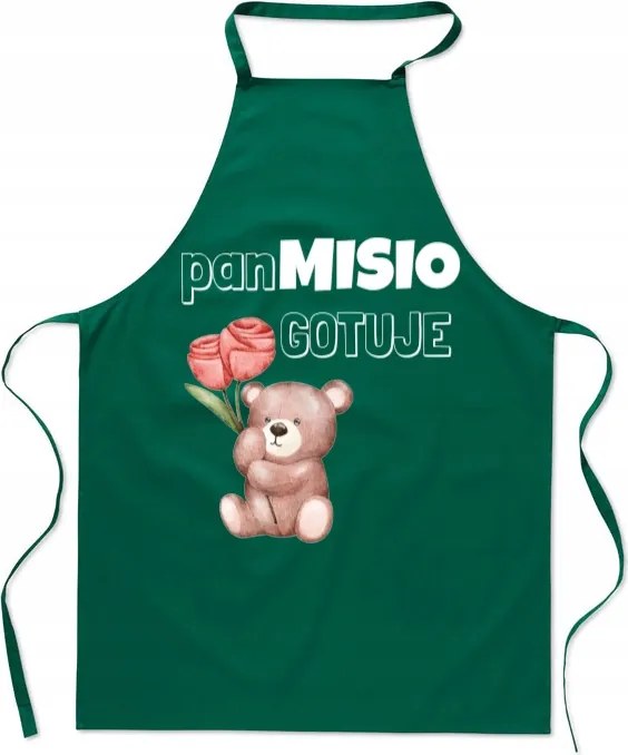 Konyhai kötény Ajándék Valentin napra Mr. Mackó Főz