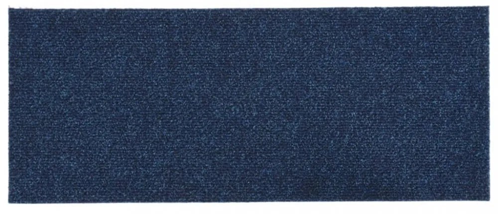 15 db öntapadós lépcsőszőnyeg, 60 x 25 cm, sötétkék, téglalap alakú