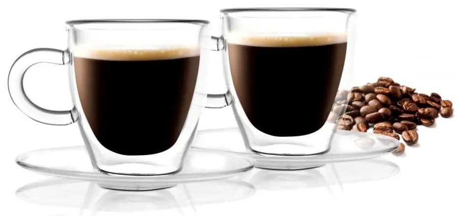 Amo Espresso 2 db duplafalú csésze, 50 ml - Vialli Design