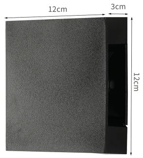 Brilagi - LED kültéri fali lámpa QUADRAY LED/4W/230V fekete IP65