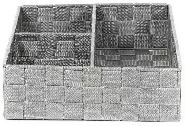 Szervező Compactor TEX 32 x 25 x 8 cm, 3 részes, szürke