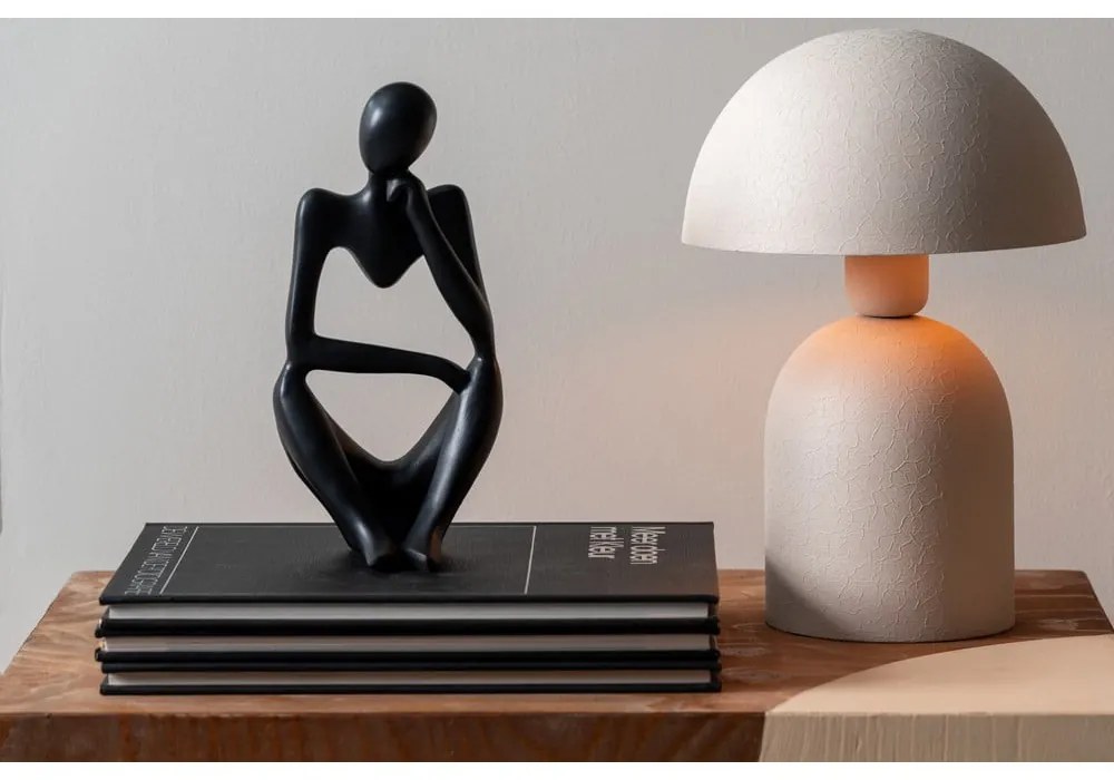 Krémszínű asztali lámpa (magasság 29 cm) Boaz – Leitmotiv