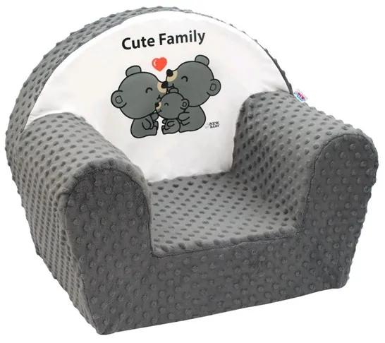 NEW BABY | Nem besorolt | Gyermek fotel New Baby Cute Family szürke | Szürke |