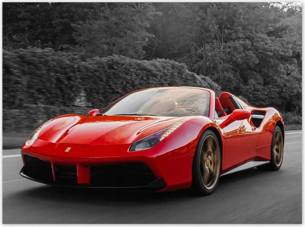 Poszterek 135x100 Piros Ferrari Fura