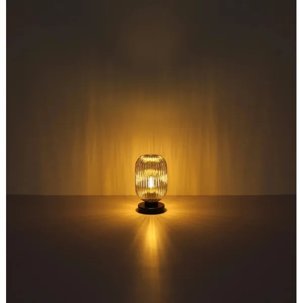 Globo 15469TS - Asztali lámpa NORMY 1xE27/40W/230V szürke