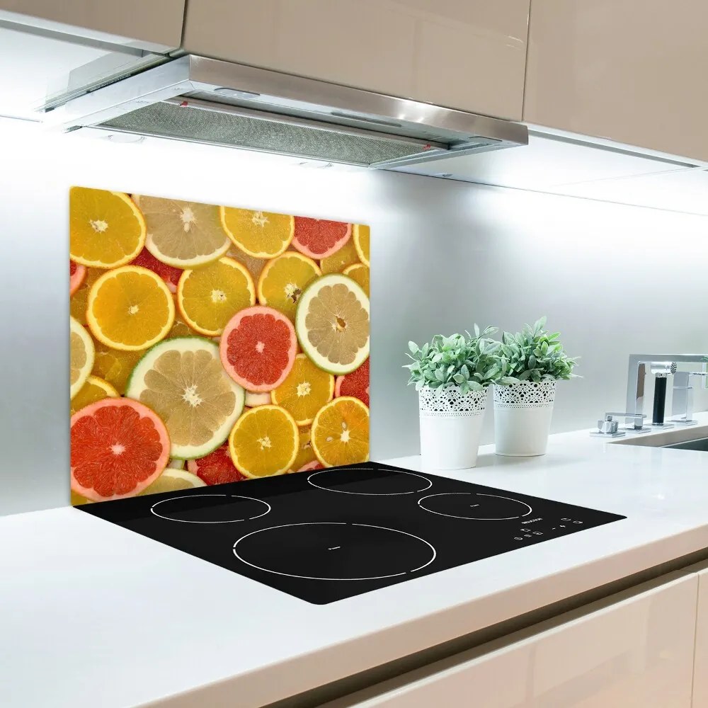 Üveg vágódeszka Citrusfélék 60x52 cm
