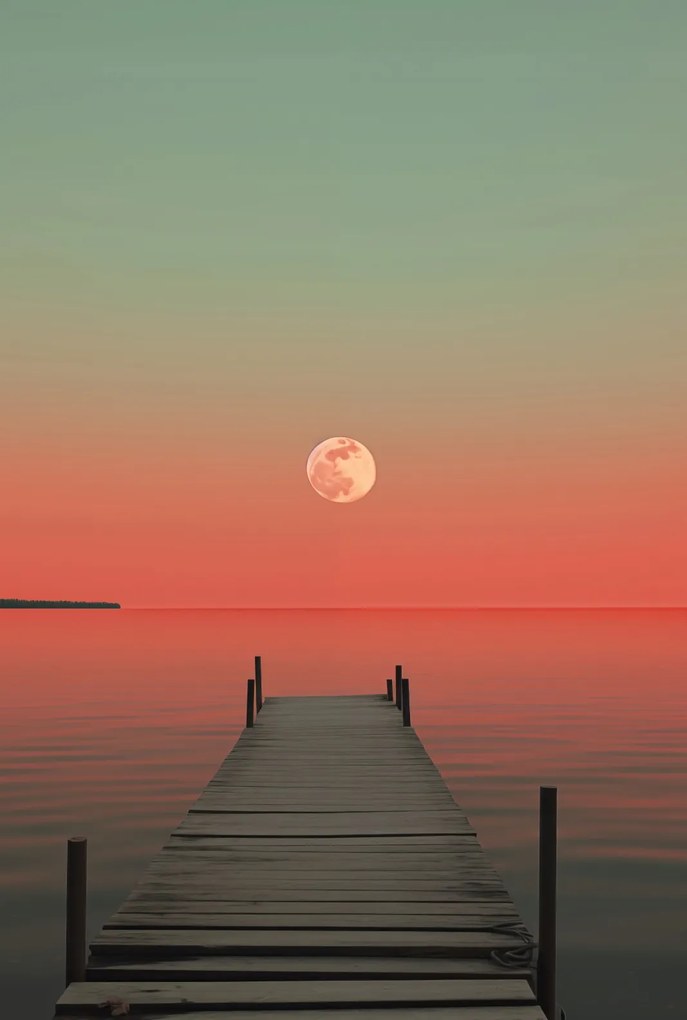 Poszter 68x101cm Hold a víz felett