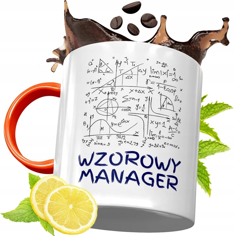 Narancssárga Bögre Menedzsernek Ajándék fényképes nyomtatással