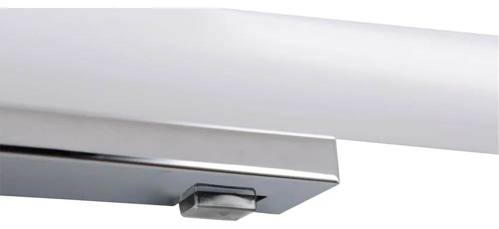 Fényes ezüstszínű LED fali lámpa Mattimo – Trio