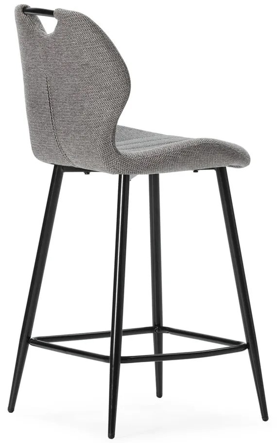 Szürke bárszék szett 2 db-os (ülésmagasság 65 cm) Muli – Marckeric