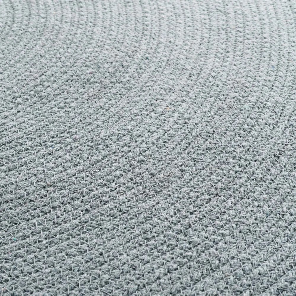 Világosszürke kerek szőnyeg ø 90 cm Pompomparty – douceur d'intérieur