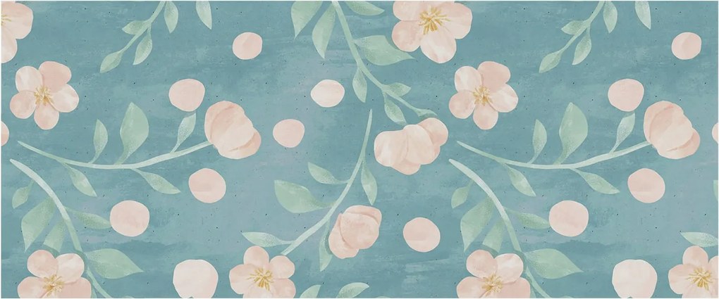 Tapéta Flizelin Falfestmény Prémium Virágos elegancia 250x104 Ragasztó