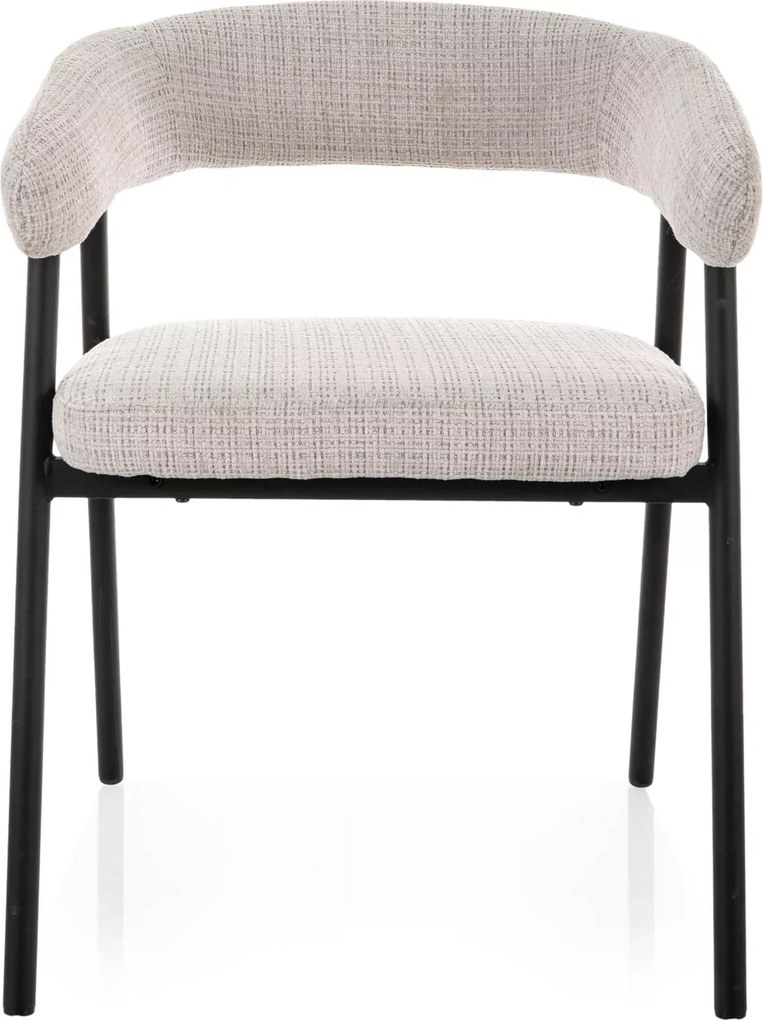 Étkezőszék KATANA fekete lábakkal, szürke