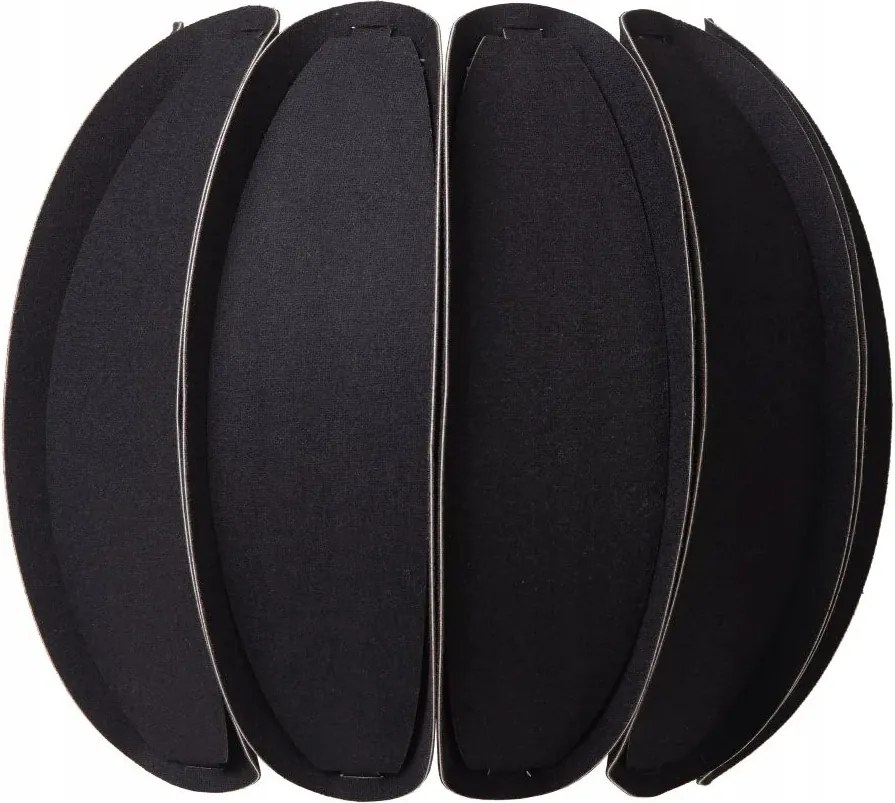 Dekoratív filc fali lámpa fekete nappali hálószobába Lucide