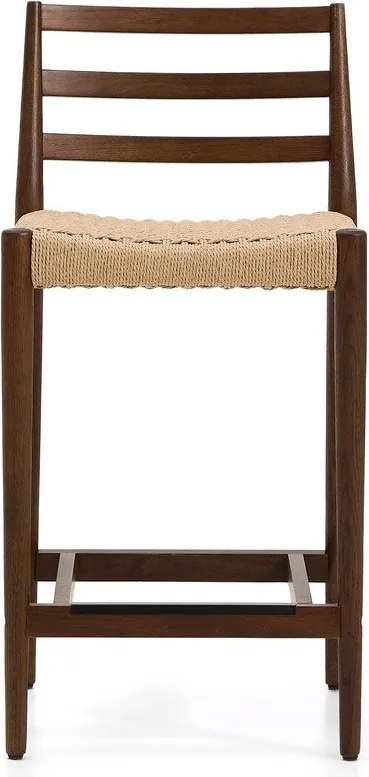 Barna-natúr színű tölgyfa bárszék (ülésmagasság 65 cm) Analy – Kave Home