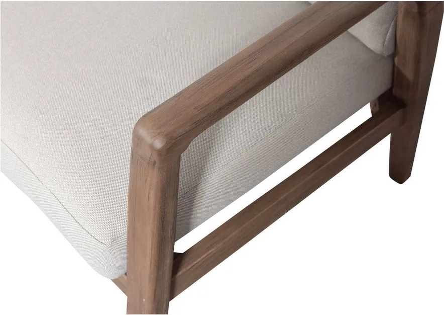 Barna kárpitozott kerti kanapé (L alakú) Biam – WOOOD